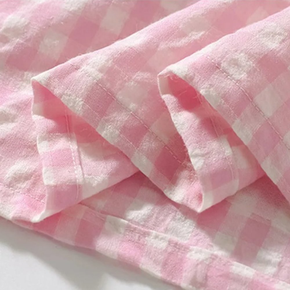 Farm Goose Girls Pink Gingham Seersucker Dress - Picture 5 of 6